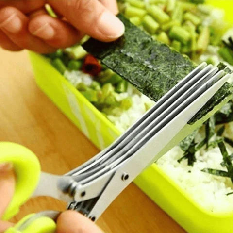 Ciseaux à salade de cuisine à 5 lames