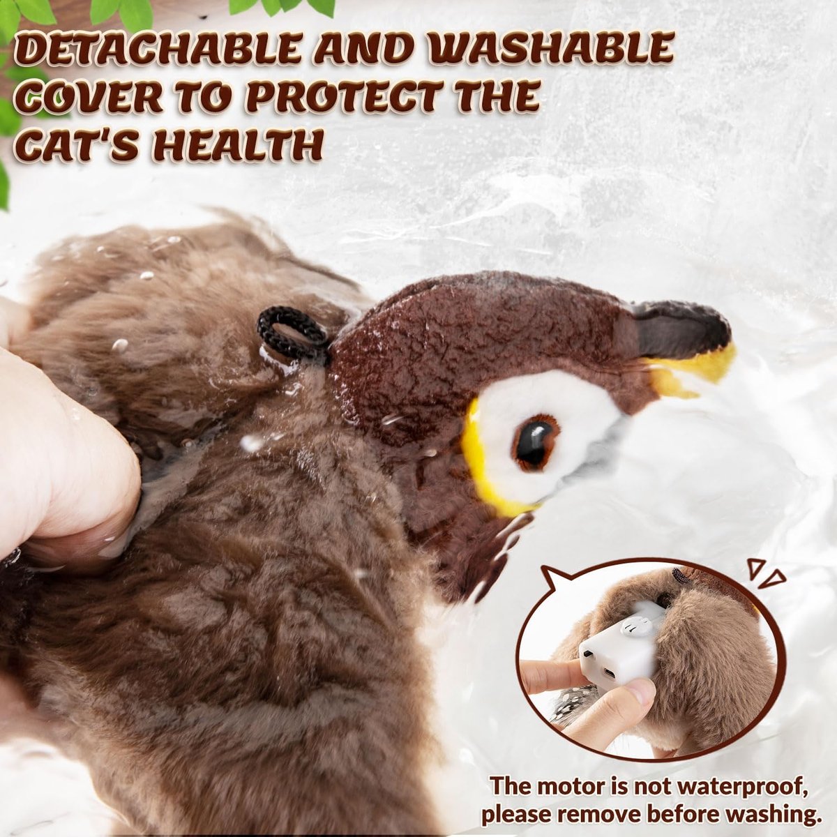 🔥 Dernier jour - 49 % de rabais - 🐾Jouet interactif pour chat avec oiseau gazouillant