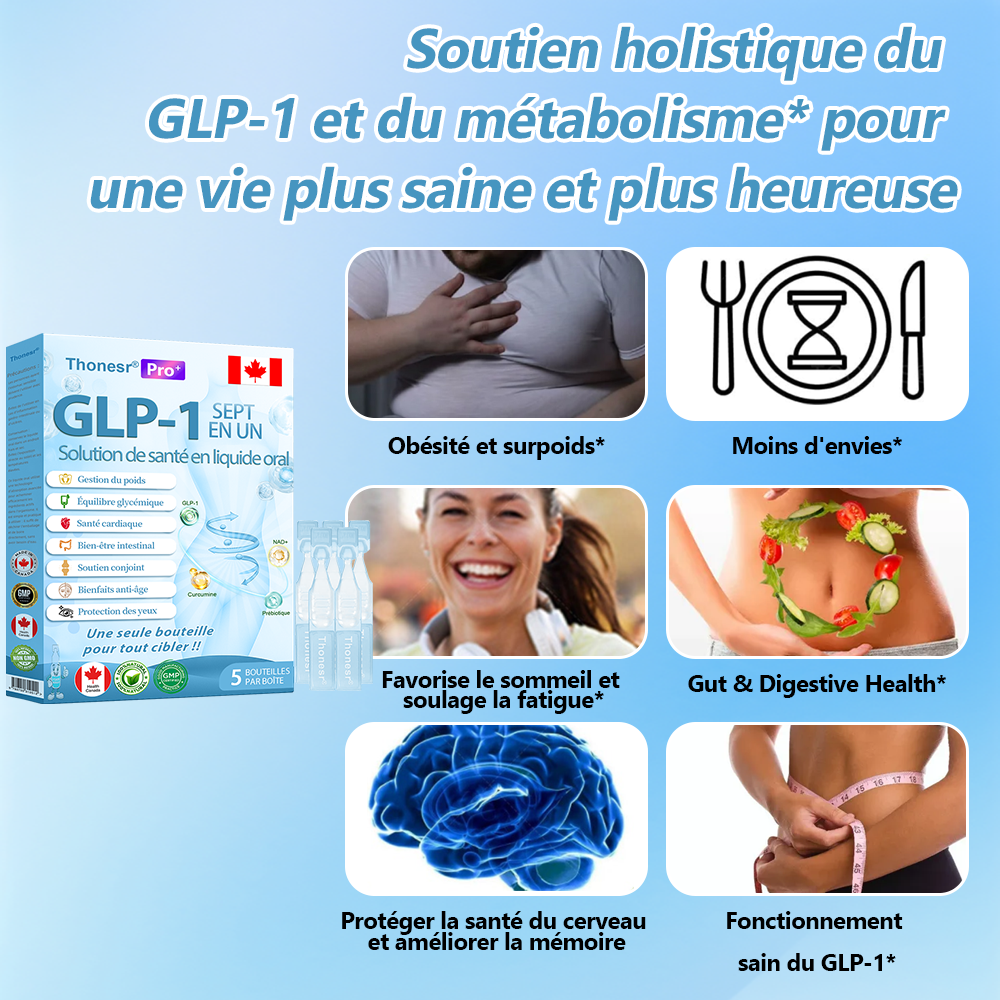 Boutique officielle🇨🇦 | 𝐓𝐡𝐨𝐧𝐞𝐬𝐫®🏪GLP-1 sept en un Solution de santé en liquide oral  (Pour l'obésité, la santé cardiovasculaire, le diabète, l'apnée du sommeil, la santé intestinale, les tissus conjonctifs, et plus encore)
