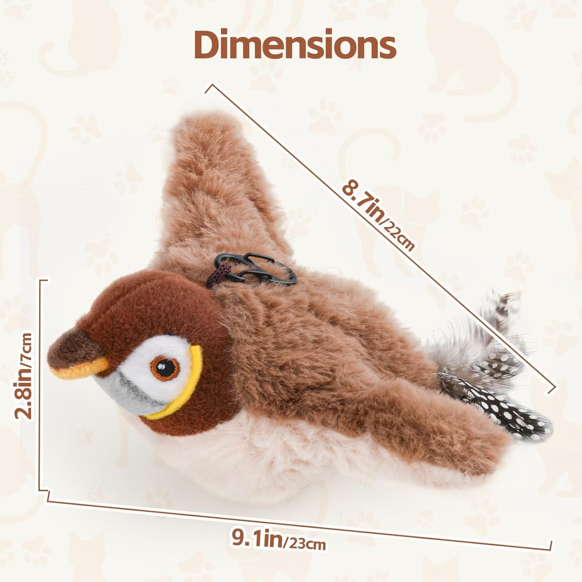 🔥 Dernier jour - 49 % de rabais - 🐾Jouet interactif pour chat avec oiseau gazouillant