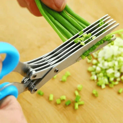 Ciseaux à salade de cuisine à 5 lames