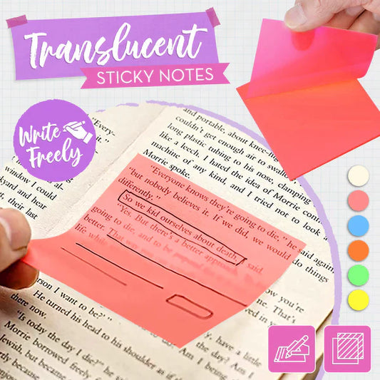 Notes autocollantes translucides